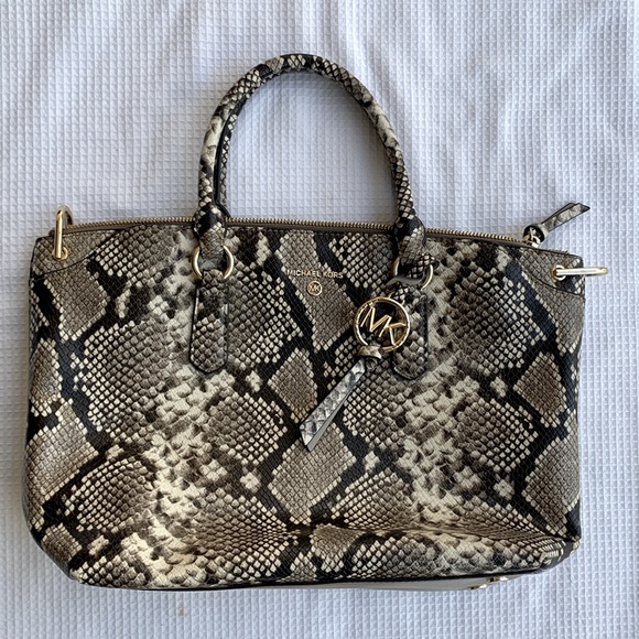 Michael Kors snake skin satchel no long strap - Picture 1 of 14